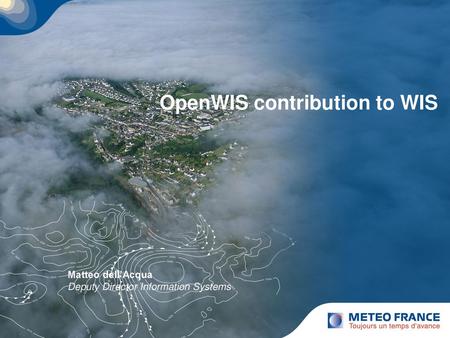 OpenWIS contribution to WIS