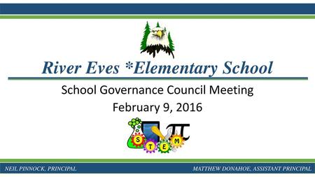 School Governance Council Meeting February 9, 2016