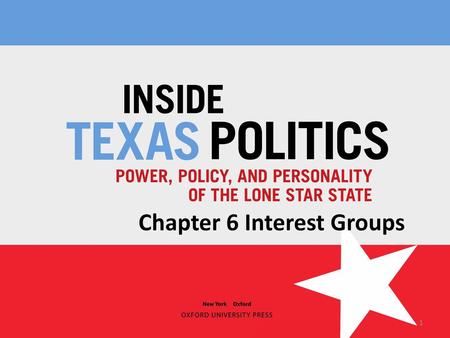 Chapter 6 Interest Groups