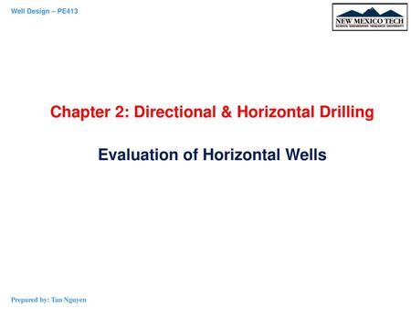 Chapter 2: Directional & Horizontal Drilling