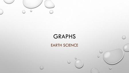 Graphs Earth Science.