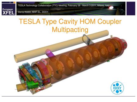 TESLA Type Cavity HOM Coupler Multipacting