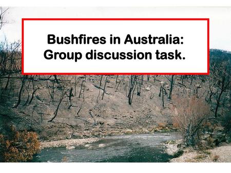 Bushfires in Australia: