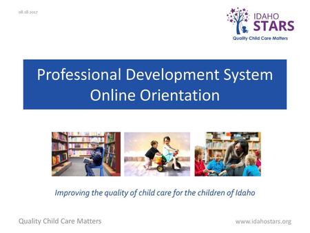 Professional Development System Online Orientation