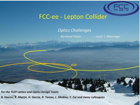 FCC-ee - Lepton Collider