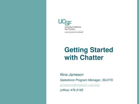 Getting Started with Chatter