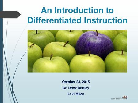 An Introduction to Differentiated Instruction