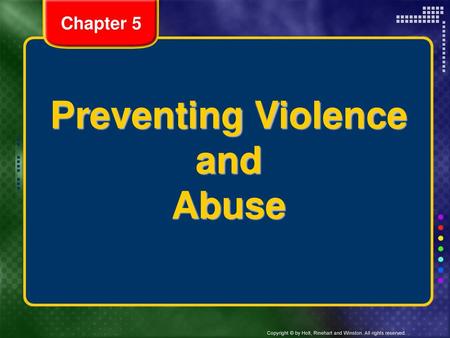 Preventing Violence and