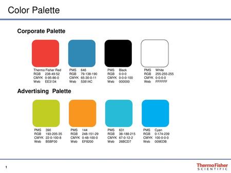 Color Palette Corporate Palette Advertising Palette