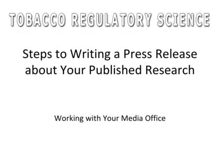 What is a “press release”?