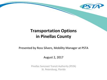 Transportation Options in Pinellas County