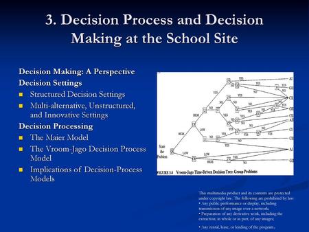 3. Decision Process and Decision Making at the School Site