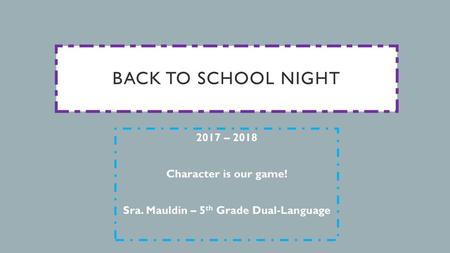 Sra. Mauldin – 5th Grade Dual-Language