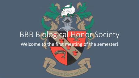 BBB Biological Honor Society