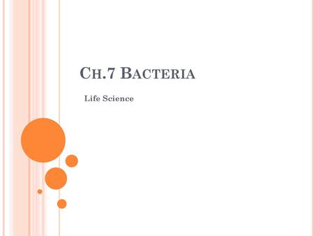 Ch.7 Bacteria Life Science.