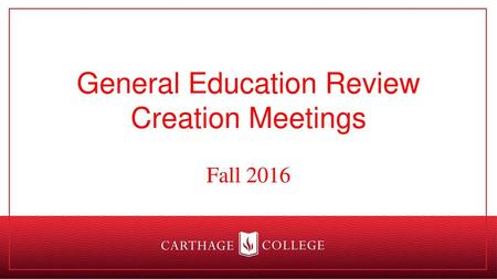 General Education Review