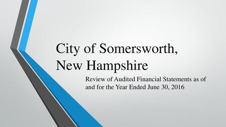 City of Somersworth, New Hampshire