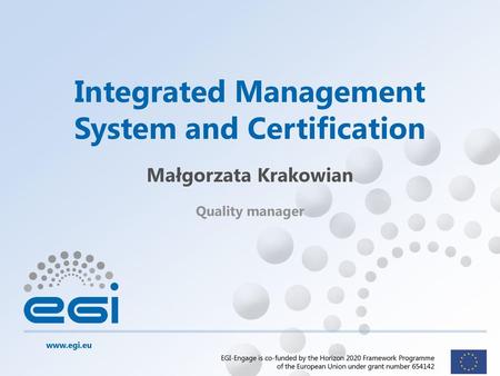 Integrated Management System and Certification