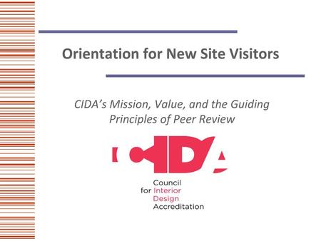 Orientation for New Site Visitors