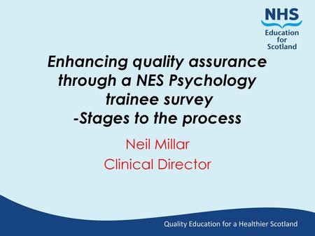 Neil Millar Clinical Director