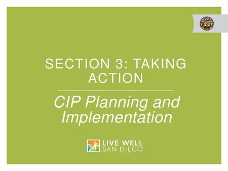 SECTION 3: Taking Action