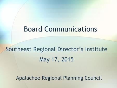 Apalachee Regional Planning Council