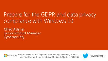 Prepare for the GDPR and data privacy compliance with Windows 10