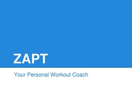 Your Personal Workout Coach