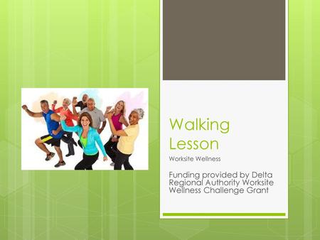 Walking Lesson Worksite Wellness
