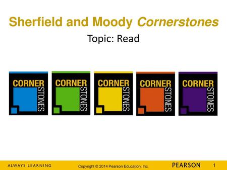 Sherfield and Moody Cornerstones