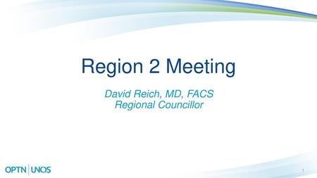 David Reich, MD, FACS Regional Councillor
