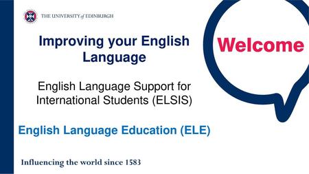 Improving your English Language English Language Education (ELE)