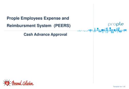 Prople Employees Expense and Reimbursment System (PEERS)
