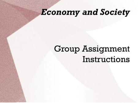 Group Assignment Instructions