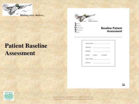 Patient Baseline Assessment
