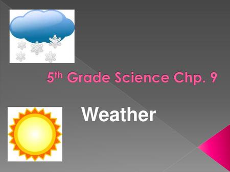 5th Grade Science Chp. 9 Weather.