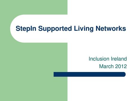 StepIn Supported Living Networks