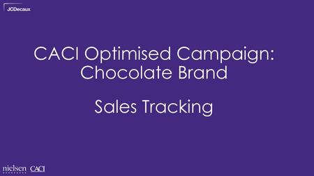 CACI Optimised Campaign: Chocolate Brand