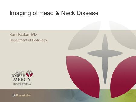 Imaging of Head & Neck Disease