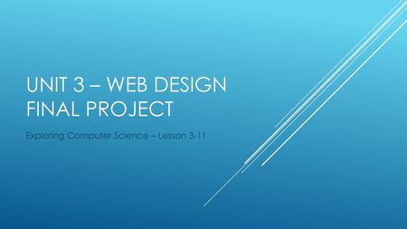 Unit 3 – Web design Final Project
