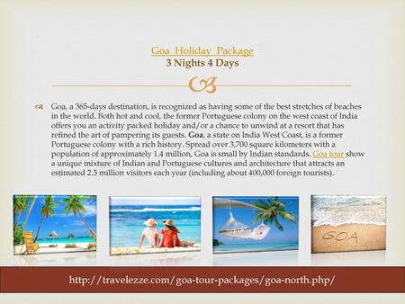 Goa Holiday Package 3 Nights 4 Days
