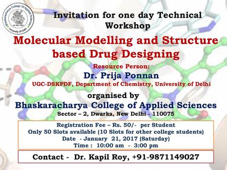 Molecular Modelling and Structure based Drug Designing