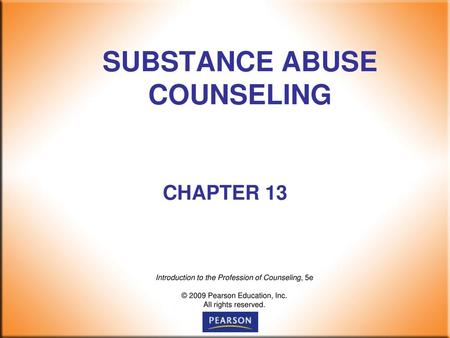 SUBSTANCE ABUSE COUNSELING
