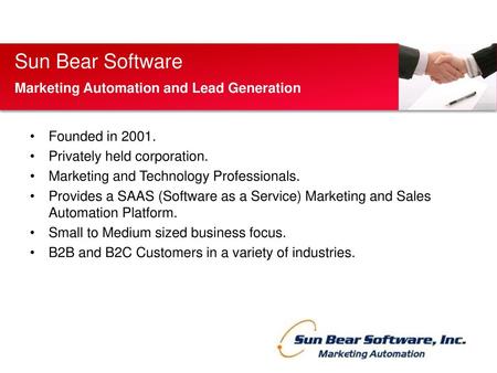 Sun Bear Software Marketing Automation and Lead Generation
