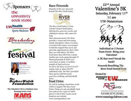Valentine’s 5K Sponsors 22nd Annual Race Proceeds