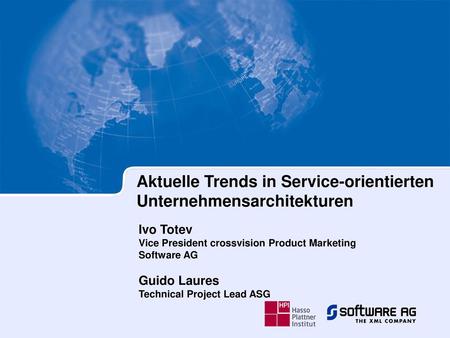 Aktuelle Trends in Service-orientierten Unternehmensarchitekturen