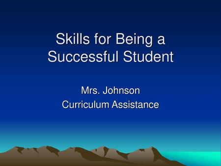 Skills for Being a Successful Student