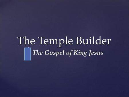 The Gospel of King Jesus