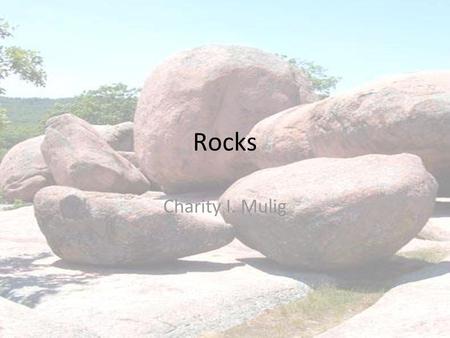 Rocks Charity I. Mulig.