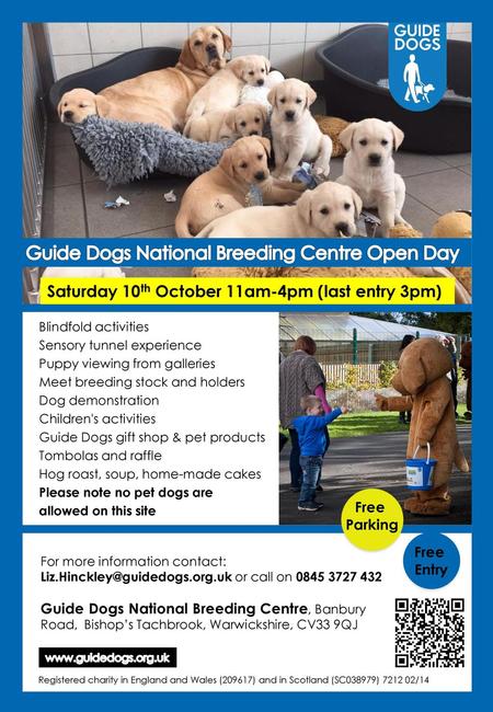 Guide Dogs National Breeding Centre Open Day